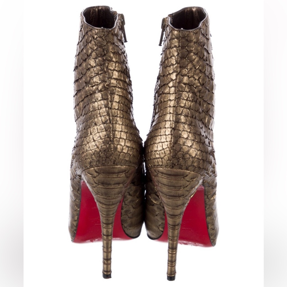 Christian Louboutin Python Booties - image 3